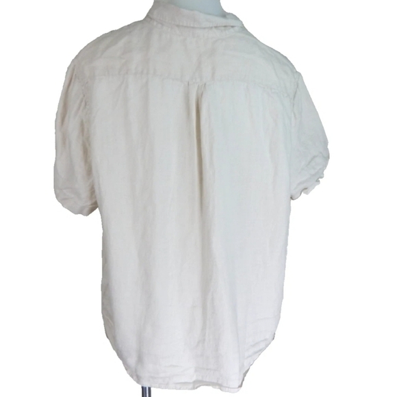 Quince Linen Button Front Pajama Top - Picture 2 of 5